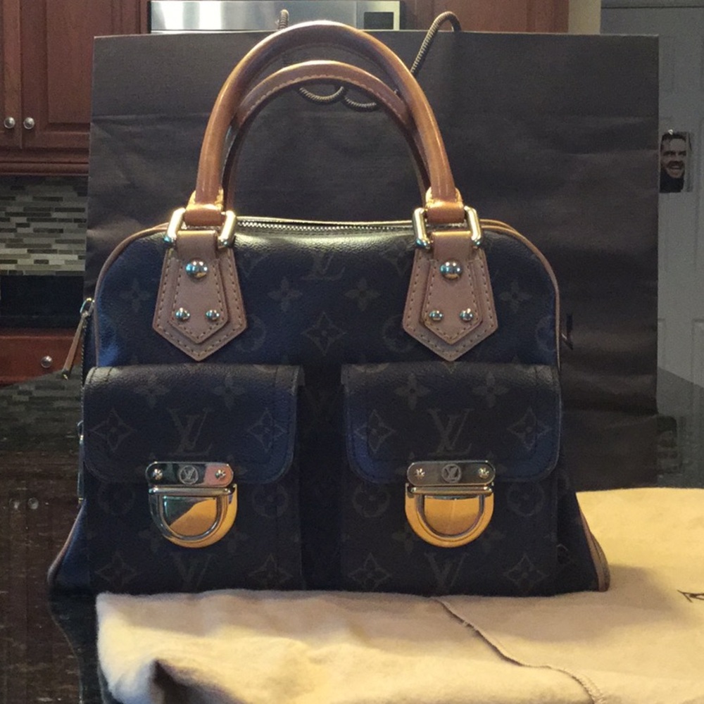 Authentic Louis Vuitton Mono Canvas Manhattan PM